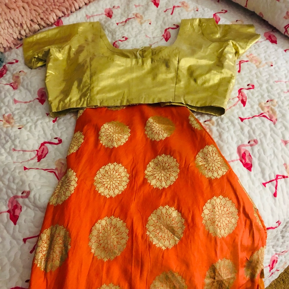 Ladies Indian Dress Lehenga and Choli Size 8